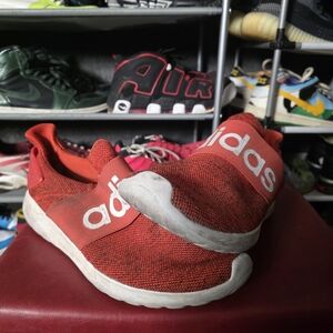 🔥 Adidas Men's Red CloudFoam Slip-On Shoes Size 13